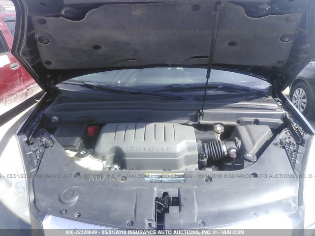 5GZEV23768J130056 - 2008 SATURN OUTLOOK XR შავი ფოტო 10