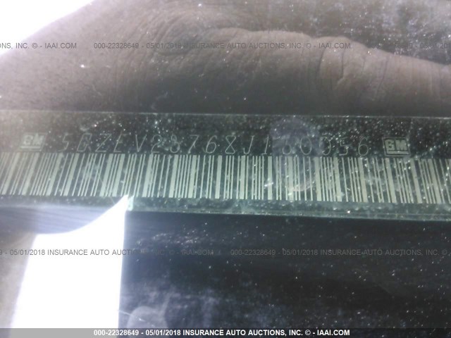 5GZEV23768J130056 - 2008 SATURN OUTLOOK XR შავი ფოტო 9