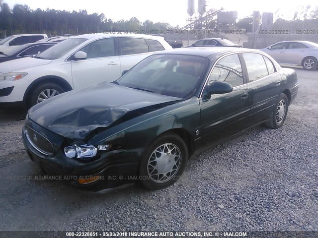 1G4HR54K6YU135601 - 2000 BUICK LESABRE LIMITED GREEN photo 2