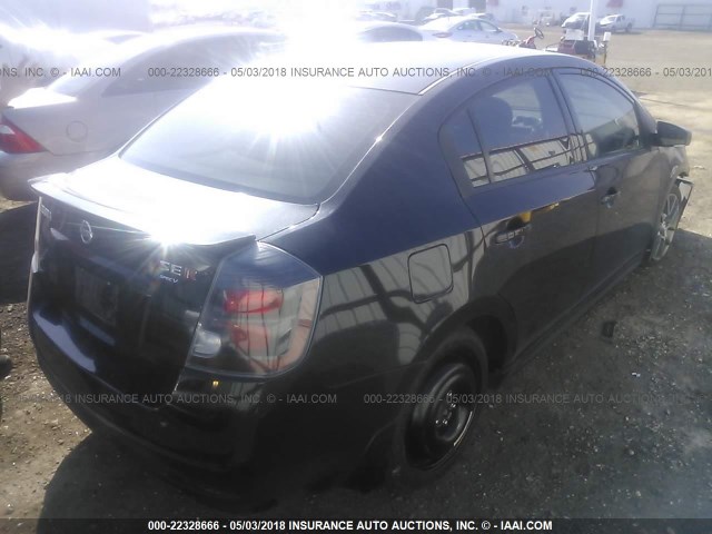 3N1CB6AP0CL686184 - 2012 NISSAN SENTRA SE-R SPEC V BLACK photo 4