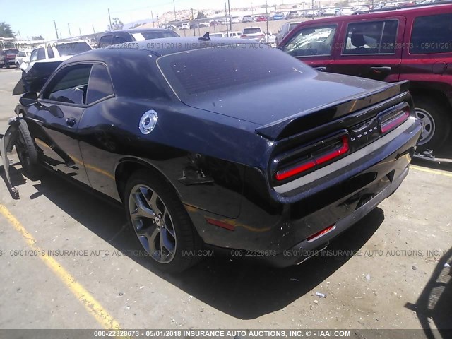 2C3CDZAG4HH519503 - 2017 DODGE CHALLENGER SXT BLACK photo 3