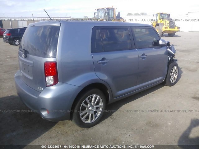 JTLZE4FE5B1123362 - 2011 TOYOTA SCION XB SILVER photo 4