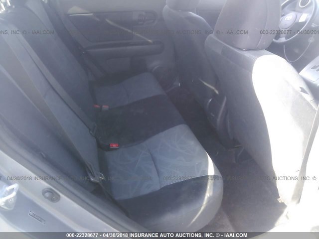 JTLZE4FE5B1123362 - 2011 TOYOTA SCION XB SILVER photo 8