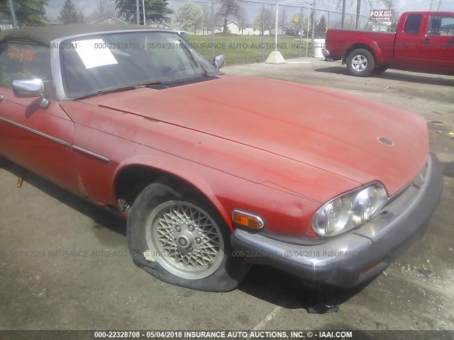 SAJNV4843KC161869 - 1989 JAGUAR XJS RED photo 6