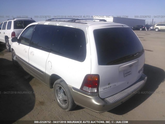 2FMZA5345YBA14580 - 2000 FORD WINDSTAR SEL WHITE photo 3