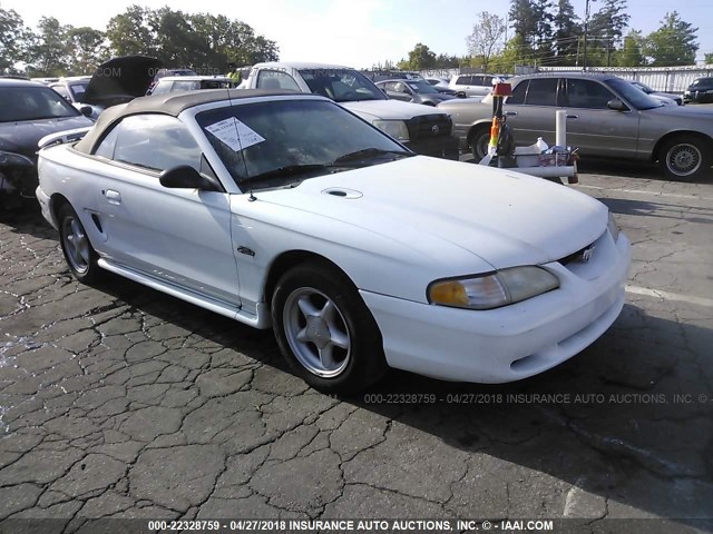 1FALP45X6TF231322 - 1996 FORD MUSTANG GT WHITE photo 1