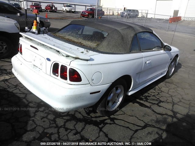 1FALP45X6TF231322 - 1996 FORD MUSTANG GT WHITE photo 4