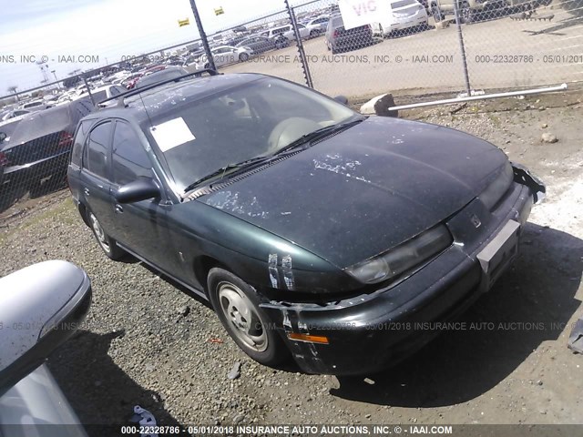 1G8ZJ8270VZ317786 - 1997 SATURN SW2 GREEN photo 1