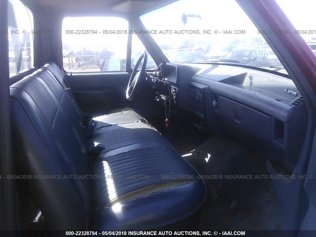 2FTHF25H2LCA73279 - 1990 FORD F250 RED photo 5