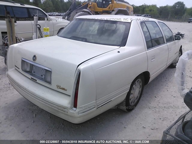 1G6KF5490WU780230 - 1998 CADILLAC DEVILLE CONCOURS CREAM photo 4