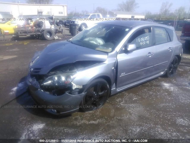 JM1BK343161414609 - 2006 MAZDA 3 HATCHBACK GRAY photo 2