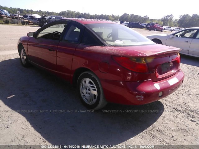 1G8ZY12731Z250419 - 2001 SATURN SC2 RED photo 3