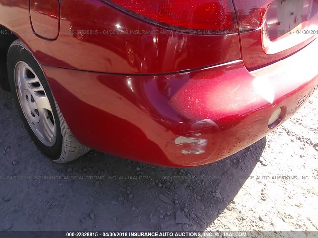 1G8ZY12731Z250419 - 2001 SATURN SC2 RED photo 6