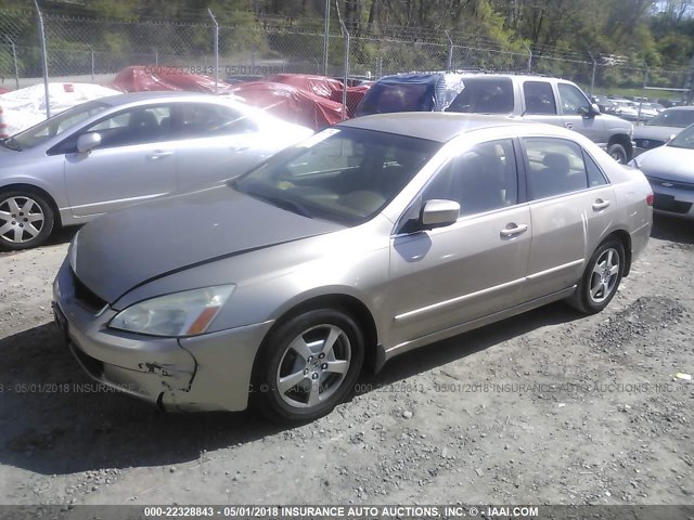 JHMCN36475C019255 - 2005 HONDA ACCORD HYBRID Champagne photo 2