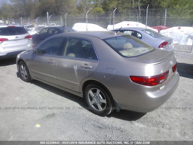 JHMCN36475C019255 - 2005 HONDA ACCORD HYBRID Champagne photo 3