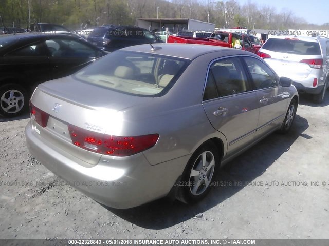 JHMCN36475C019255 - 2005 HONDA ACCORD HYBRID Champagne photo 4