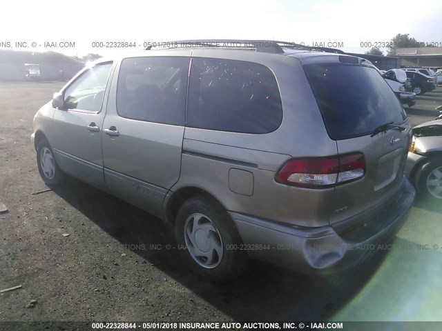 4T3ZF13C52U471075 - 2002 TOYOTA SIENNA LE/XLE GOLD photo 3