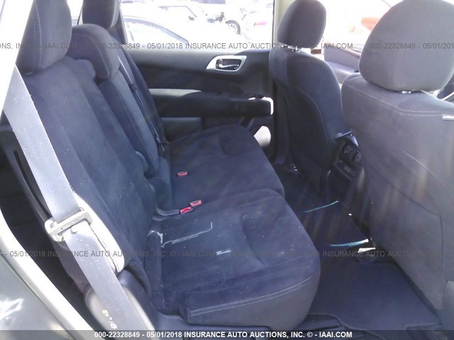 5N1AR2MM4EC609712 - 2014 NISSAN PATHFINDER S/SV/SL/PLATINUM GRAY photo 8