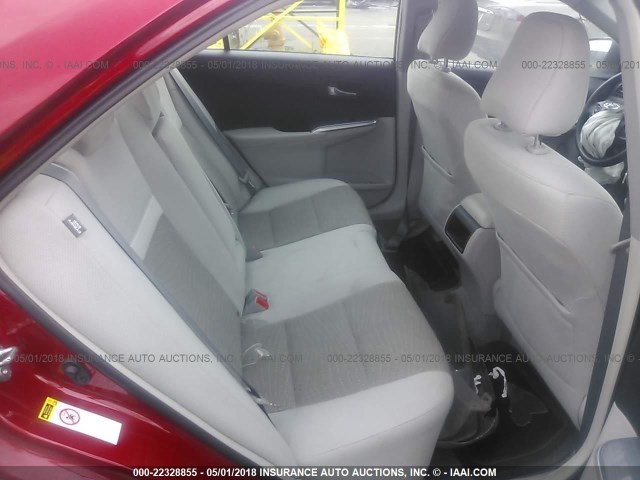 4T1BD1FK9DU091663 - 2013 TOYOTA CAMRY HYBRID/LE/XLE 红色 照片 8