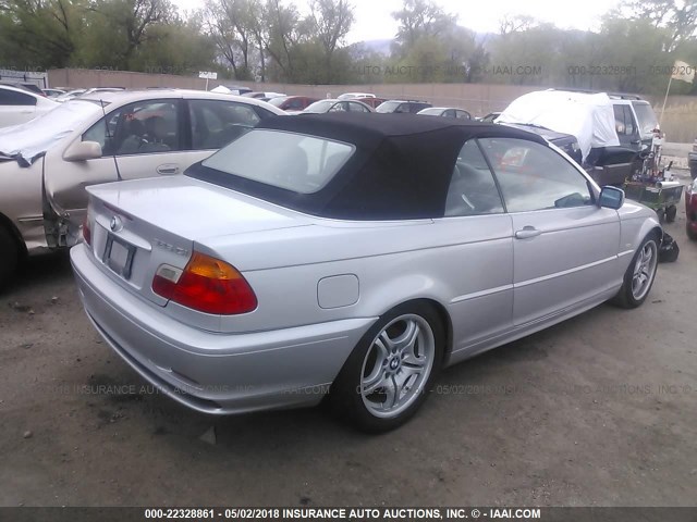 WBABS33441JY51939 - 2001 BMW 325 CI SILVER photo 4