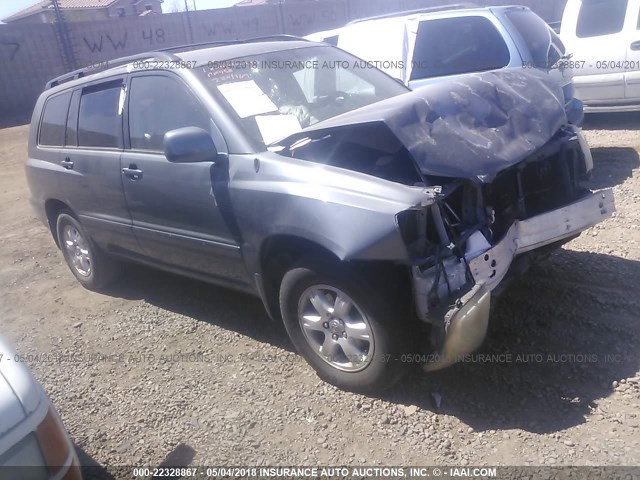 JTEGF21AX20038799 - 2002 TOYOTA HIGHLANDER LIMITED Light Blue photo 1