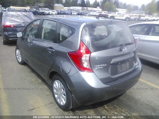 3N1CE2CP0GL402491 - 2016 NISSAN VERSA NOTE S/S PLUS/SV/SL/SR GRAY photo 3