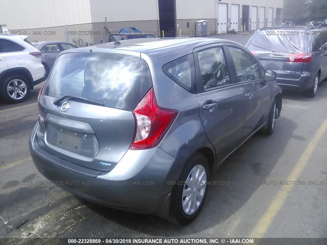 3N1CE2CP0GL402491 - 2016 NISSAN VERSA NOTE S/S PLUS/SV/SL/SR GRAY photo 4