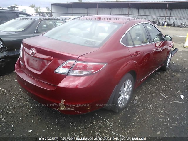1YVHP82A195M01473 - 2009 MAZDA 6 I წითელი ფოტო 4