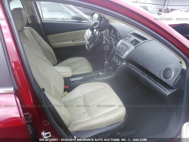 1YVHP82A195M01473 - 2009 MAZDA 6 I წითელი ფოტო 5