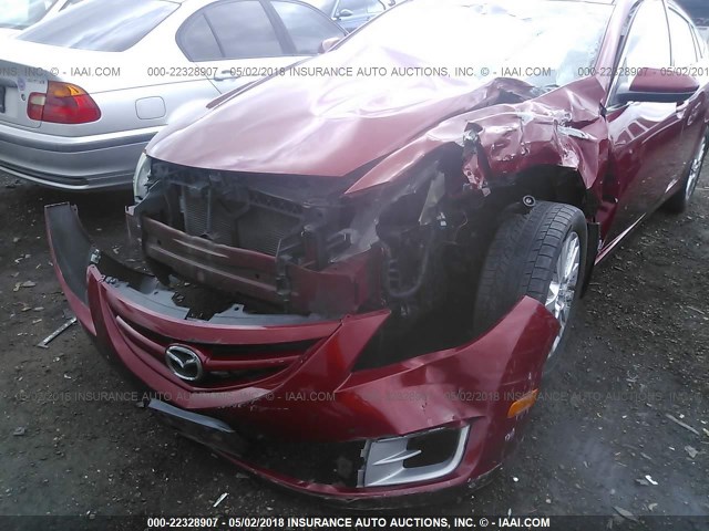 1YVHP82A195M01473 - 2009 MAZDA 6 I წითელი ფოტო 6