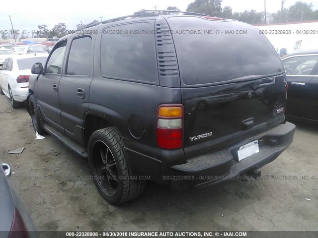 1GKEK63U03J213177 - 2003 GMC YUKON DENALI BLACK photo 3