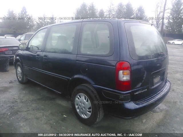 1GNDU23E7YD239940 - 2000 CHEVROLET VENTURE ECONOMY Dark Blue photo 3