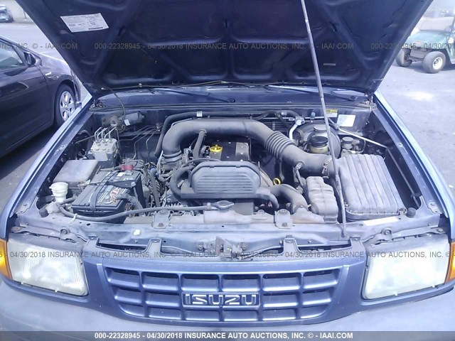 4S2CK58D1W4359276 - 1998 ISUZU RODEO S BLUE photo 10