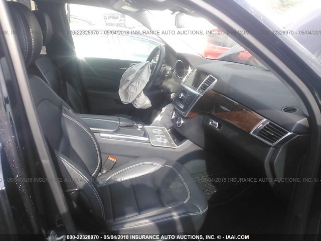 4JGDA5HB2CA028605 - 2012 MERCEDES-BENZ ML 350 4MATIC BLACK photo 5