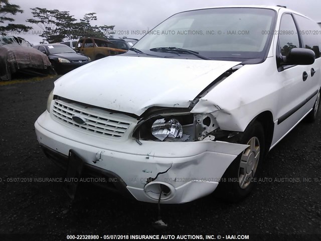 2FMZA51443BA77746 - 2003 FORD WINDSTAR LX WHITE photo 6