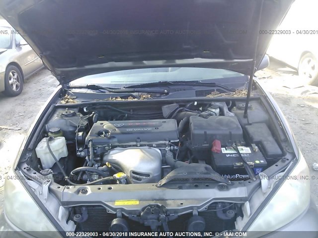 4T1BE32K14U921101 - 2004 TOYOTA CAMRY LE/XLE/SE ნაცრისფერი ფოტო 10