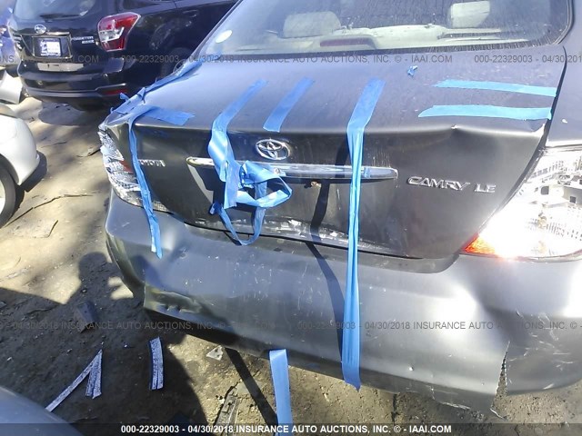 4T1BE32K14U921101 - 2004 TOYOTA CAMRY LE/XLE/SE ნაცრისფერი ფოტო 6