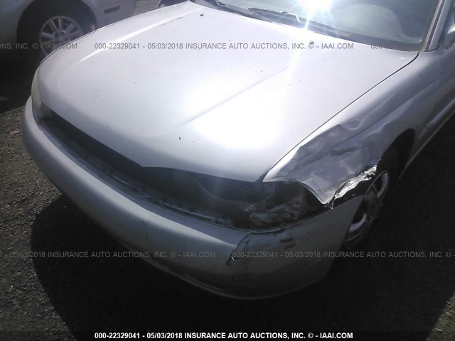 4S3BD4359V7208324 - 1997 SUBARU LEGACY L SILVER photo 6