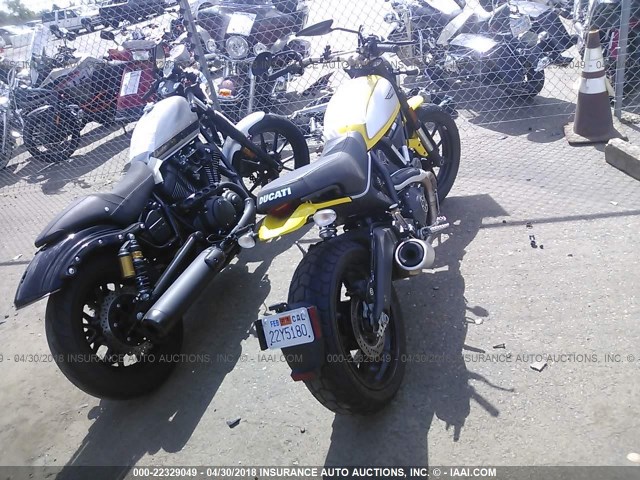 ML015ANM2GT007726 - 2016 DUCATI SCRAMBLER 800 YELLOW photo 4