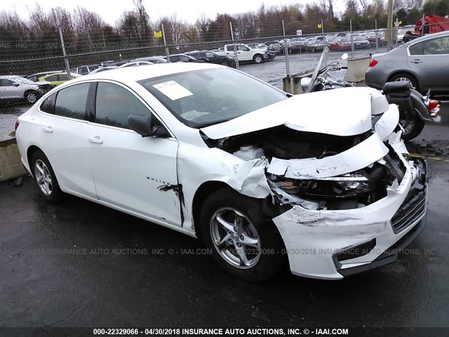1G1ZB5ST2GF277318 - 2016 CHEVROLET MALIBU LS 白色 照片 1
