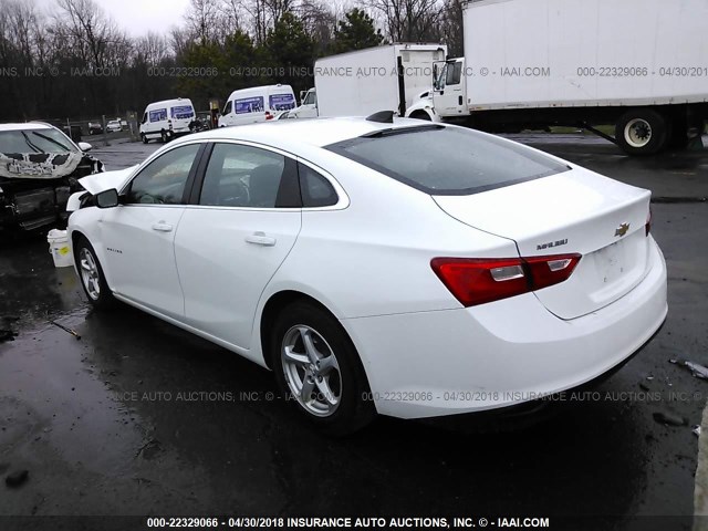 1G1ZB5ST2GF277318 - 2016 CHEVROLET MALIBU LS 白色 照片 3