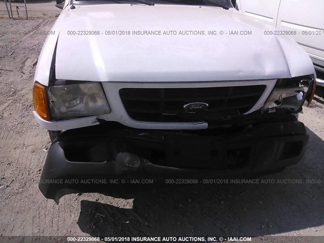 1FTYR14V91PB08131 - 2001 FORD RANGER SUPER CAB WHITE photo 6