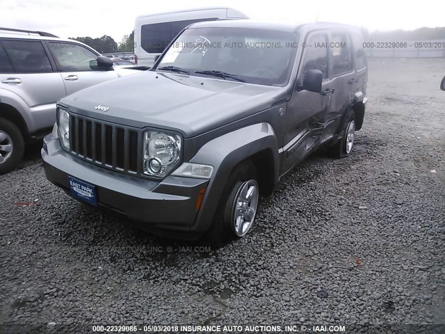 1C4PJMAK6CW160520 - 2012 JEEP LIBERTY SPORT GRAY photo 2