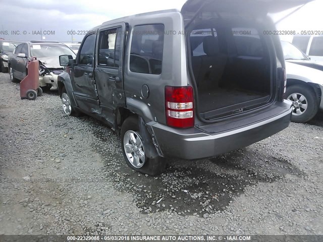 1C4PJMAK6CW160520 - 2012 JEEP LIBERTY SPORT GRAY photo 3