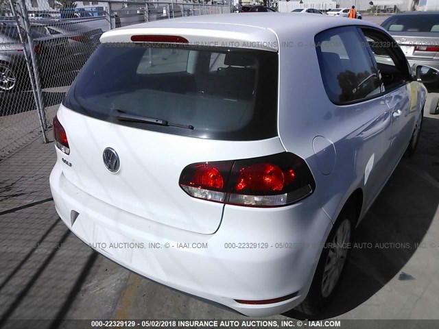 WVWAB7AJ1CW209022 - 2012 VOLKSWAGEN GOLF 白色 照片 4