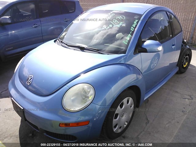 3VWPG3AG7AM005098 - 2010 VOLKSWAGEN NEW BEETLE BLUE photo 2