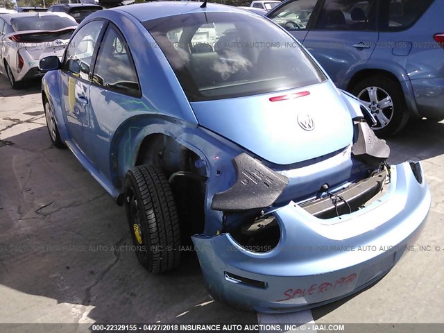 3VWPG3AG7AM005098 - 2010 VOLKSWAGEN NEW BEETLE BLUE photo 3