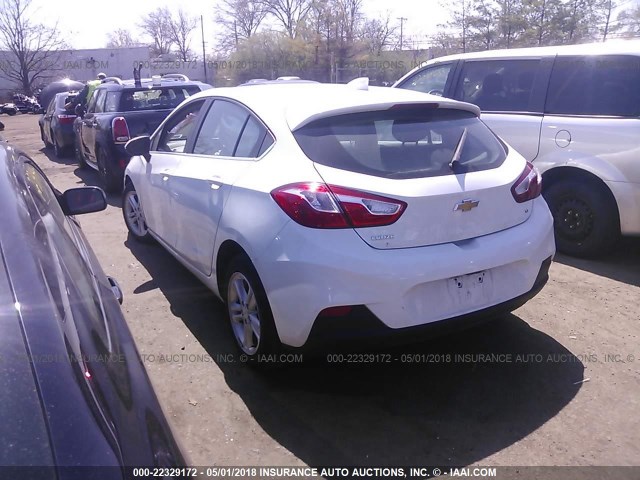 3G1BE6SM7HS569518 - 2017 CHEVROLET CRUZE WHITE photo 3