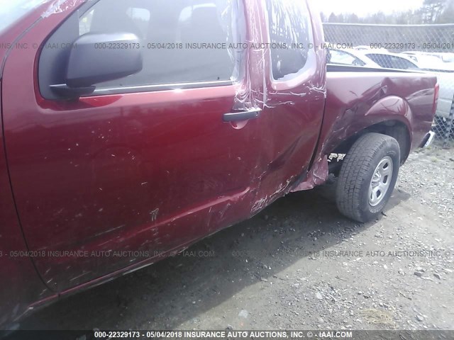 1N6BD0CT9FN758009 - 2015 NISSAN FRONTIER S/SV MAROON photo 6