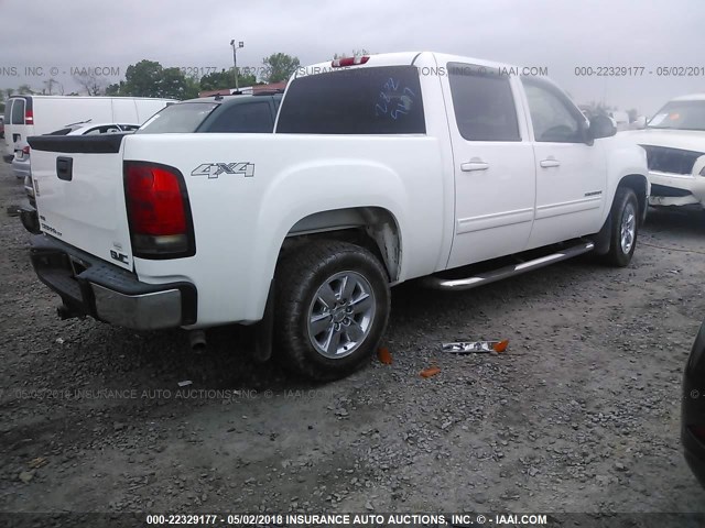 3GTP2WE72CG156929 - 2012 GMC SIERRA K1500 SLT WHITE photo 4